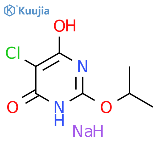 4(3H)-Pyrimidinone, 5-chloro-6-hydroxy-2-(1-methylethoxy)-, sodium salt (1:2) structure