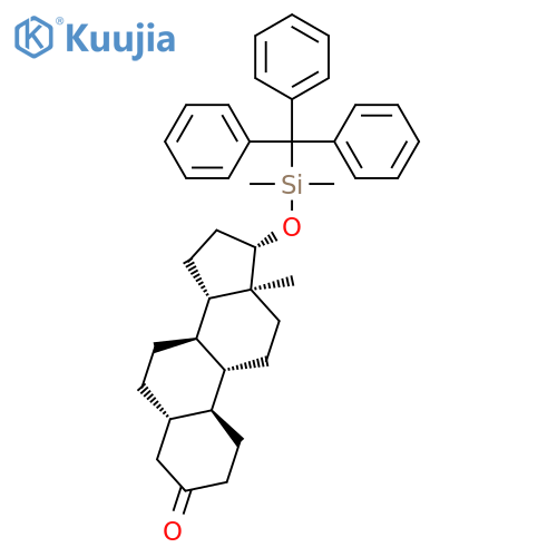 Estran-3-one, 17-[[dimethyl(triphenylmethyl)silyl]oxy]-, (5a,17b)- structure