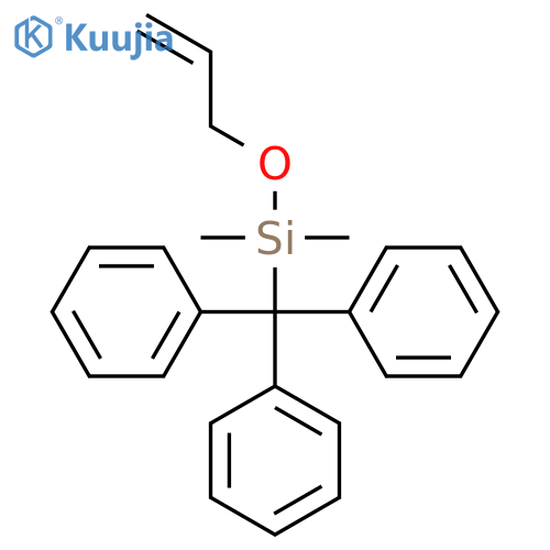 Silane, dimethyl(2-propenyloxy)(triphenylmethyl)- structure