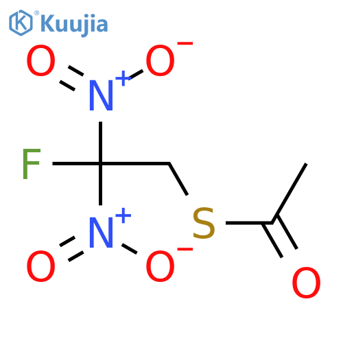 Ethanethioic acid, S-(2-fluoro-2,2-dinitroethyl) ester structure