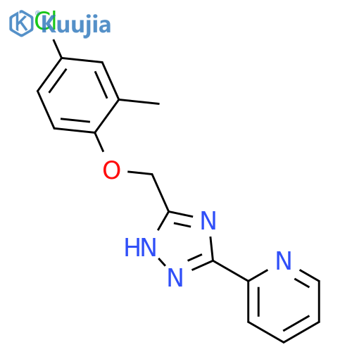 2-3-(4-Chloro-2-Methylphenoxymethyl)-1h-1,2,4-Triazol-5-YlPyridine structure