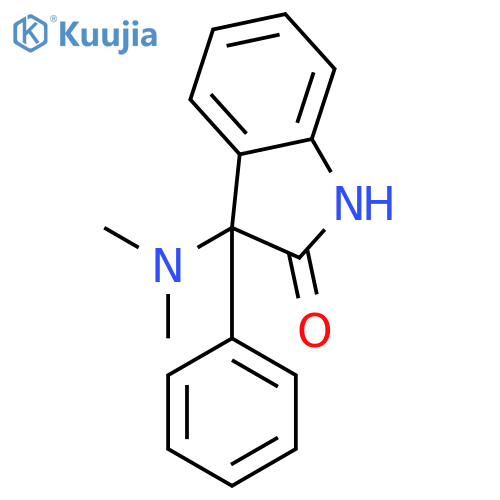 2H-Indol-2-one, 3-(dimethylamino)-1,3-dihydro-3-phenyl- structure
