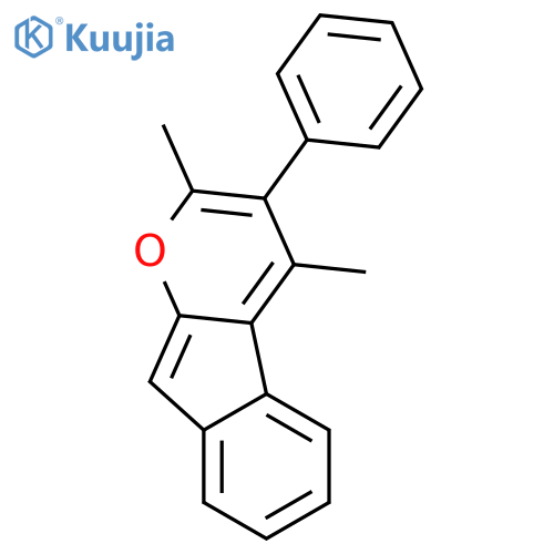 Indeno[2,1-b]pyran, 2,4-dimethyl-3-phenyl- structure