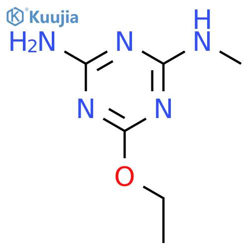 6-Ethoxy-N2-methyl-1,3,5-triazine-2,4-diamine structure