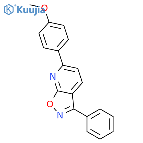 Isoxazolo[5,4-b]pyridine, 6-(4-methoxyphenyl)-3-phenyl- structure