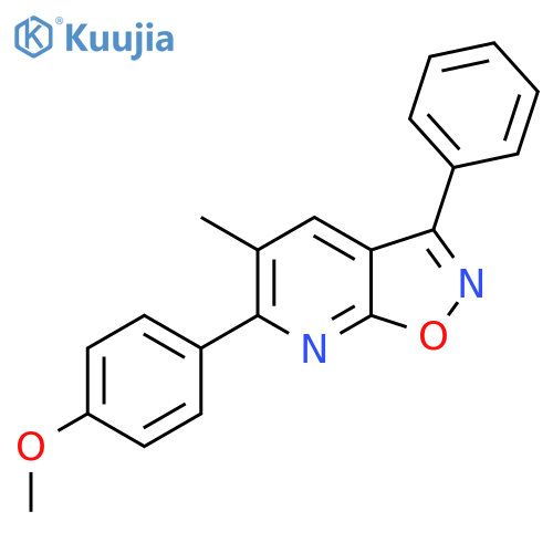 Isoxazolo[5,4-b]pyridine, 6-(4-methoxyphenyl)-5-methyl-3-phenyl- structure