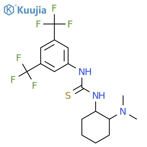 1-3,5-Bis(trifluoromethyl)phenyl-3-(1R,2R)-2-(dimethylamino)cyclohexylthiourea structure