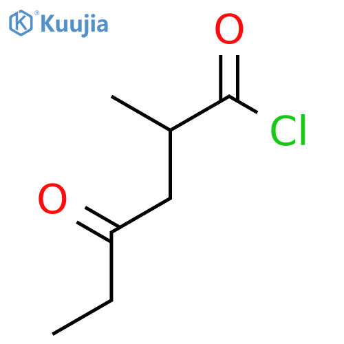 Hexanoyl chloride, 2-methyl-4-oxo- structure