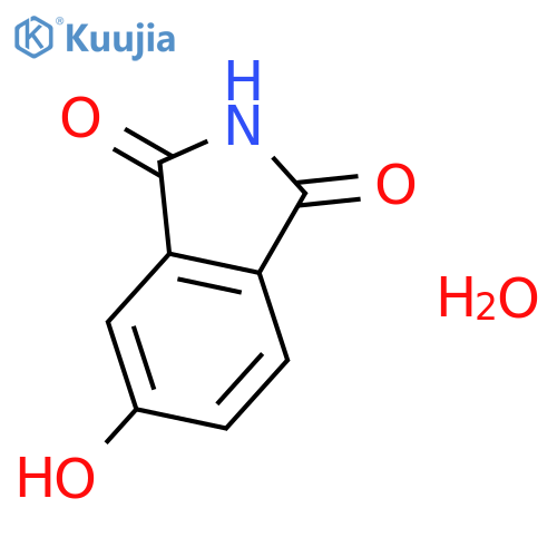 1H-Isoindole-1,3(2H)-dione, 5-hydroxy-, monohydrate structure
