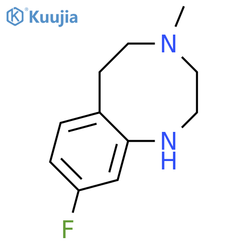 1,4-BENZODIAZOCINE, 9-FLUORO-1,2,3,4,5,6-HEXAHYDRO-4-METHYL- structure