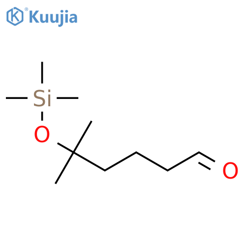Hexanal, 5-methyl-5-[(trimethylsilyl)oxy]- structure