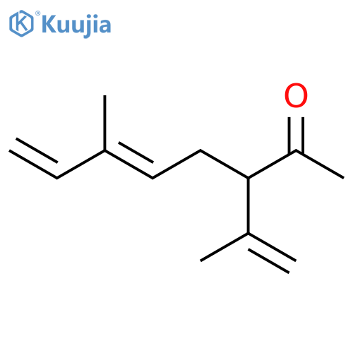 5,7-Octadien-2-one, 6-methyl-3-(1-methylethenyl)-, (E)- structure