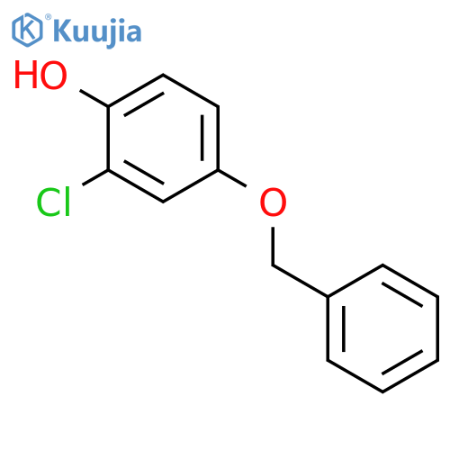 Phenol, 2-chloro-4-(phenylmethoxy)- structure