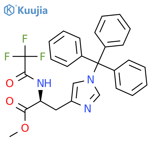 L-HISTIDINE, N-(TRIFLUOROACETYL)-1-(TRIPHENYLMETHYL)-, METHYL ESTER structure