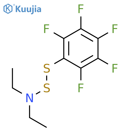 Ethanamine, N-ethyl-N-[(pentafluorophenyl)dithio]- structure
