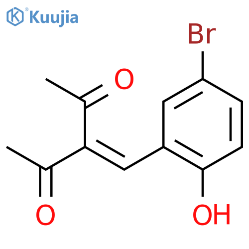 2,4-Pentanedione, 3-[(5-bromo-2-hydroxyphenyl)methylene]- structure