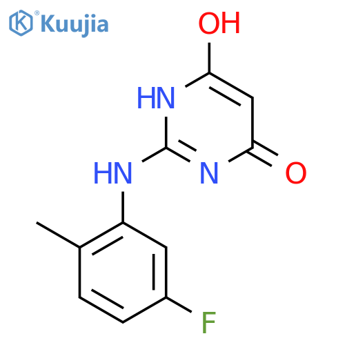 4(1H)-Pyrimidinone, 2-[(5-fluoro-2-methylphenyl)amino]-6-hydroxy- structure