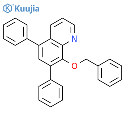 Quinoline, 5,7-diphenyl-8-(phenylmethoxy)- structure