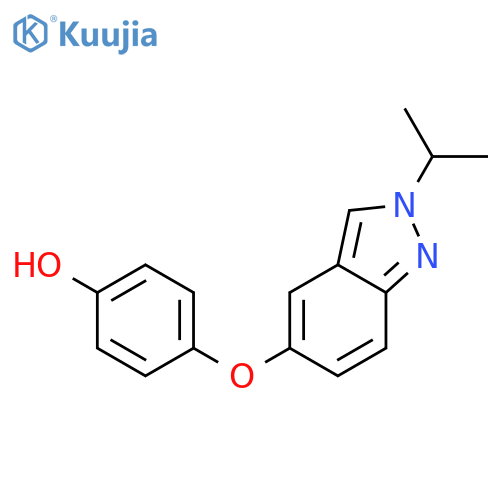 Phenol, 4-[[2-(1-methylethyl)-2H-indazol-5-yl]oxy]- structure