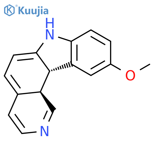 7H-Pyrido[4,3-c]carbazole, 11b,11c-dihydro-10-methoxy-, trans- structure