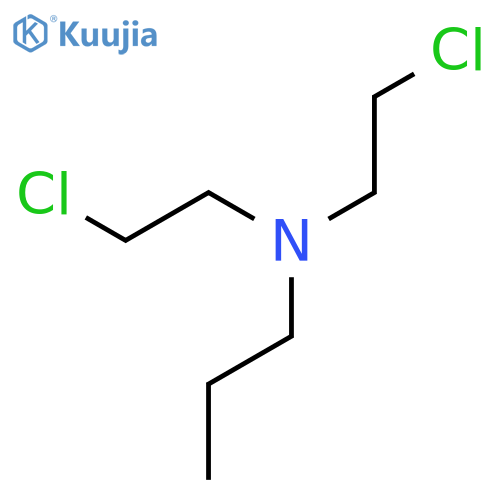 Propylamine, N,N-bis(2-chloroethyl)- structure