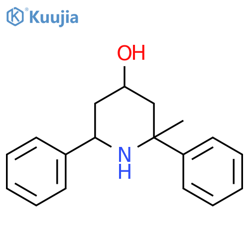 2-methyl-2,6-diphenylpiperidin-4-ol structure
