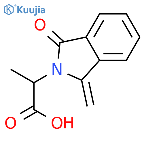 2-(1-methylidene-3-oxo-2,3-dihydro-1H-isoindol-2-yl)propanoic Acid structure
