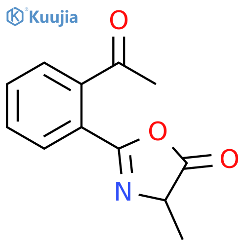 5(4H)-Oxazolone,  2-(2-acetylphenyl)-4-methyl- structure