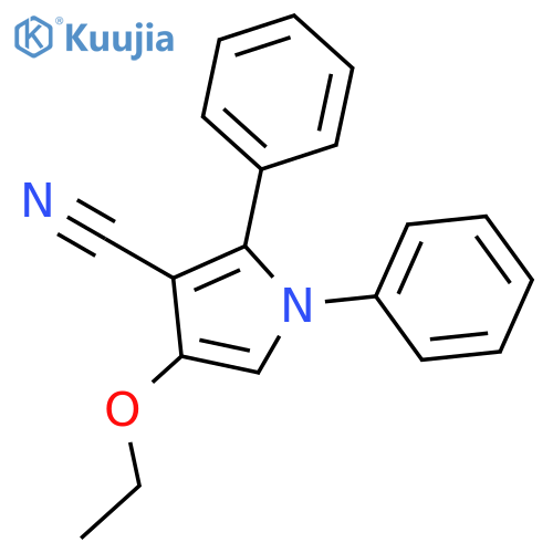 1H-Pyrrole-3-carbonitrile, 4-ethoxy-1,2-diphenyl- structure