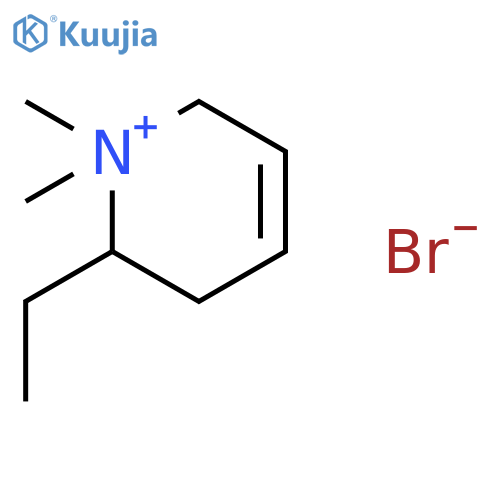 Pyridinium, 2-ethyl-1,2,3,6-tetrahydro-1,1-dimethyl-, bromide structure