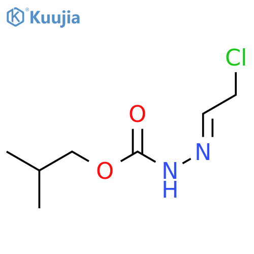 Hydrazinecarboxylic acid, (2-chloroethylidene)-, 2-methylpropyl ester structure