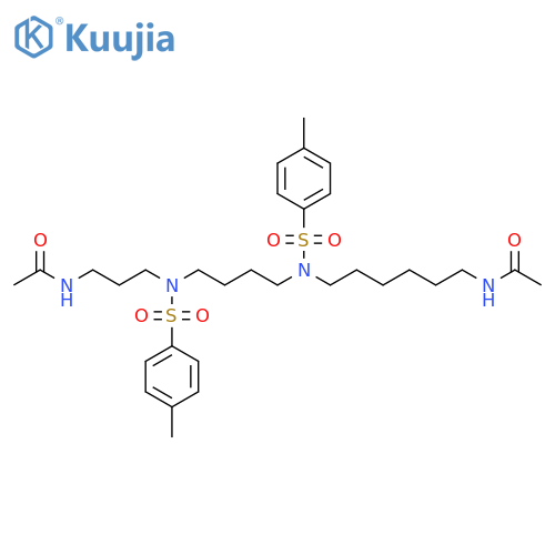 Acetamide,N-[3-[[4-[[6-(acetylamino)hexyl][(4-methylphenyl)sulfonyl]amino]butyl][(4-methylphenyl)sulfonyl]amino]propyl]- structure