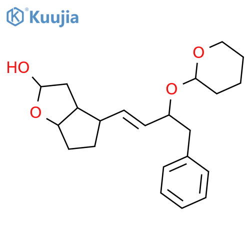 2H-Cyclopenta[b]furan-2-ol,hexahydro-4-[4-phenyl-3-[(tetrahydro-2H-pyran-2-yl)oxy]-1-butenyl]- structure