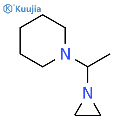Piperidine, 1-[1-(1-aziridinyl)ethyl]- structure