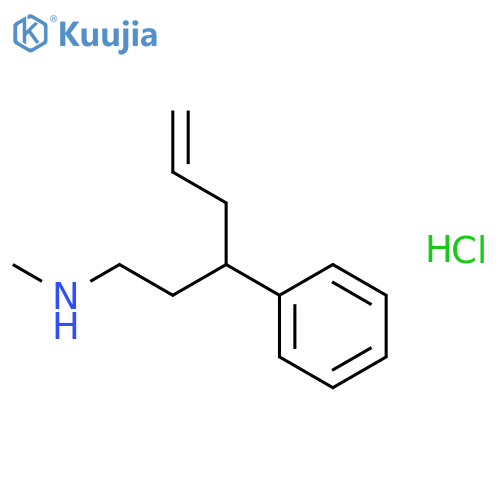 Benzenepropanamine,N-methyl-g-2-propen-1-yl-, hydrochloride(1:1) structure