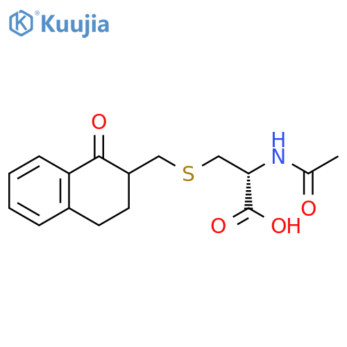 L-Cysteine,N-acetyl-S-[(1,2,3,4-tetrahydro-1-oxo-2-naphthalenyl)methyl]- structure