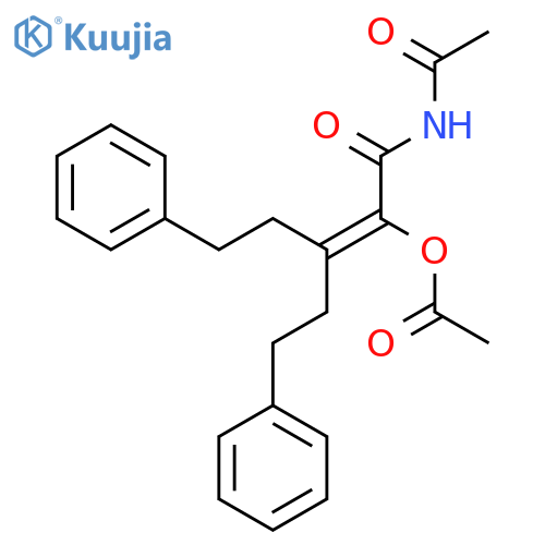 2-Pentenamide, N-acetyl-2-(acetyloxy)-5-phenyl-3-(2-phenylethyl)- structure