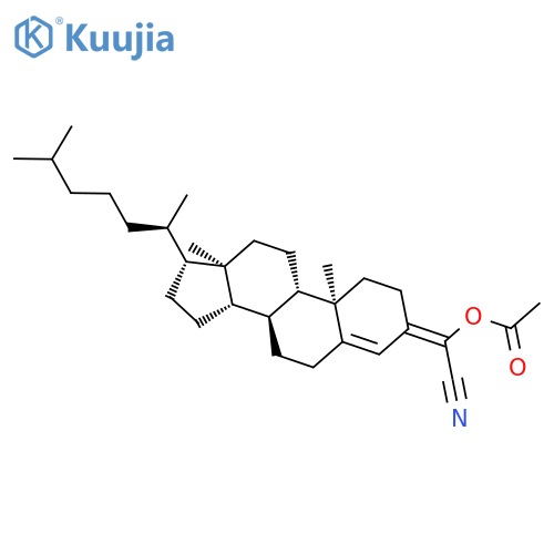 ACETONITRILE, (ACETYLOXY)[(3E)-CHOLEST-4-EN-3-YLIDENE]- structure