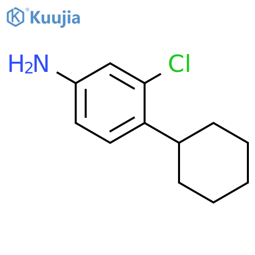 Benzenamine, 3-chloro-4-cyclohexyl- structure