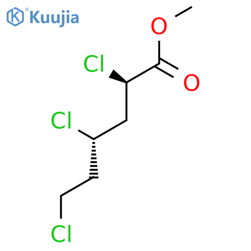Hexanoic acid, 2,4,6-trichloro-, methyl ester, (R*,S*)- structure