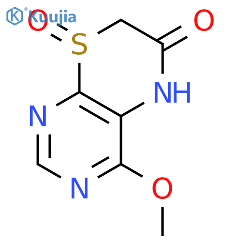 5H-Pyrimido[4,5-b][1,4]thiazin-6(7H)-one, 4-methoxy-, 8-oxide structure