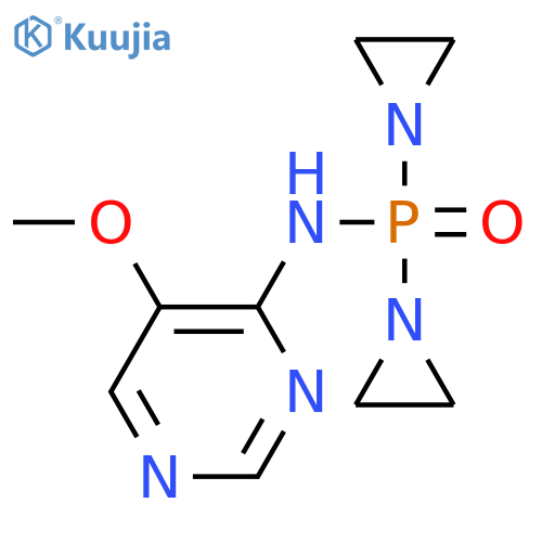 PHOSPHINIC AMIDE, P,P-BIS(1-AZIRIDINYL)-N-(5-METHOXY-4-PYRIMIDINYL)- structure