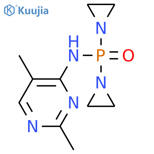 PHOSPHINIC AMIDE, P,P-BIS(1-AZIRIDINYL)-N-(2,5-DIMETHYL-4-PYRIMIDINYL)- structure