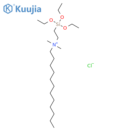 1-Dodecanaminium, N,N-dimethyl-N-[2-(triethoxysilyl)ethyl]-, chloride structure
