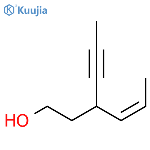 4-Hexen-1-ol, 3-(1-propynyl)-, (Z)- structure