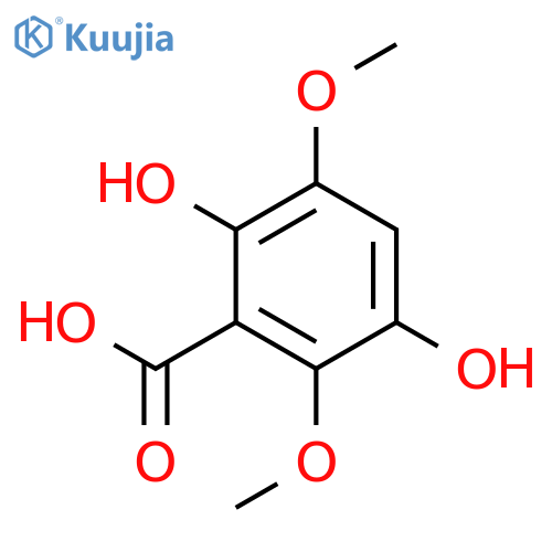 2,5-Dihydroxy-3,6-dimethoxybenzoic acid structure