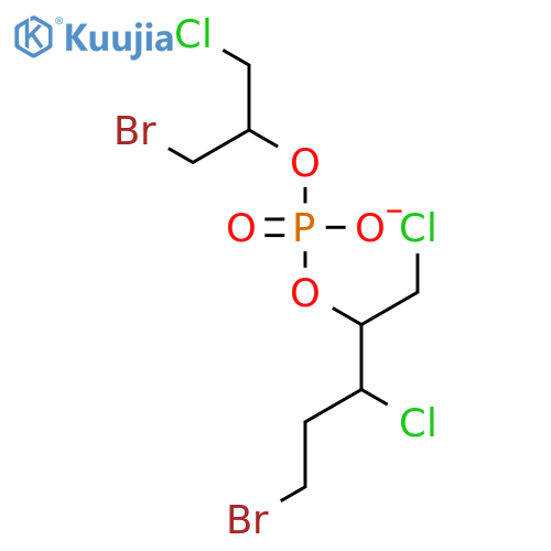 Phosphoric acid, 2-bromo-1-(chloromethyl)ethyl 2-bromoethyl2-chloro-1-(chloromethyl)ethyl ester structure