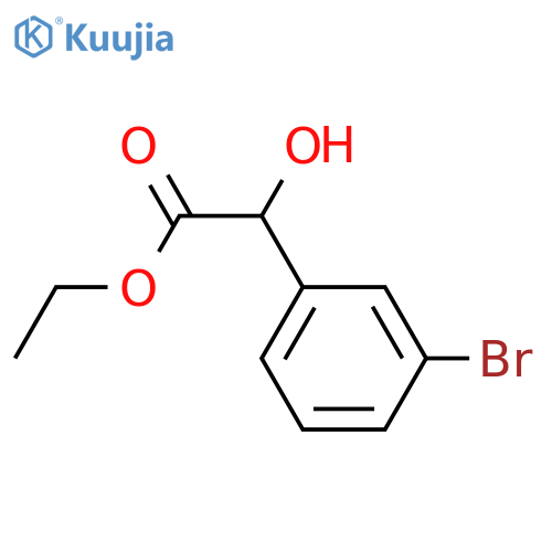 ethyl 2-(3-bromophenyl)-2-hydroxyacetate structure