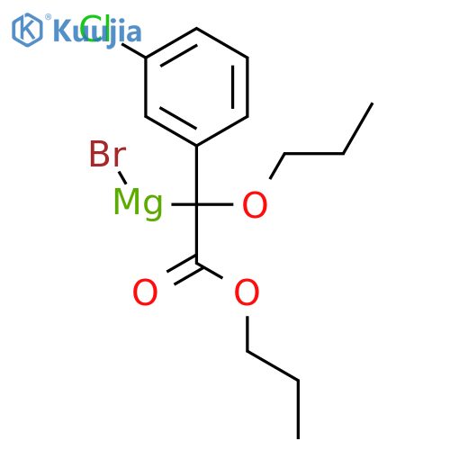 Magnesium, bromo[1-(3-chlorophenyl)-2-oxo-1,2-dipropoxyethyl]- structure