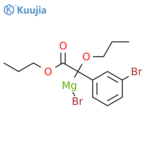 Magnesium, bromo[1-(3-bromophenyl)-2-oxo-1,2-dipropoxyethyl]- structure